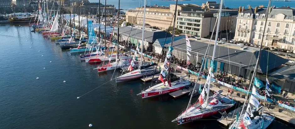 Press conference for La Route du Rhum - Destination Guadeloupe: Official launch of the event for the 138 sailors before departure